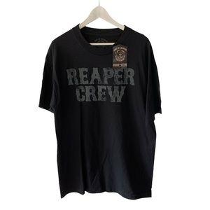 Sons of Anarchy Men’s Graphic T Shirt Black Reaper Crew Road Gear Size M, L, XL